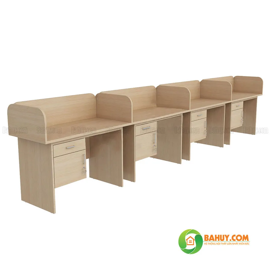 Cụm bàn làm việc CB9 thanh lý, phù hợp cho văn phòng hiện đại