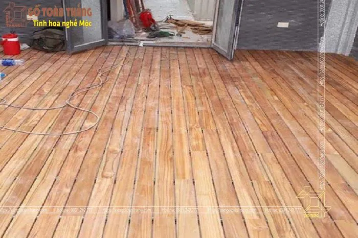 Sàn gỗ Teak Myanmar ngoài trời