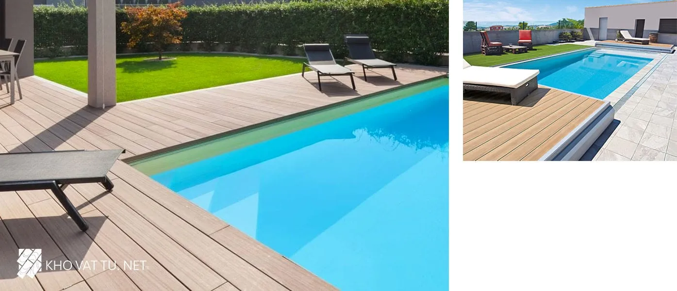 Sàn gỗ ngoài trời không thấm nước, chống trơn trượt