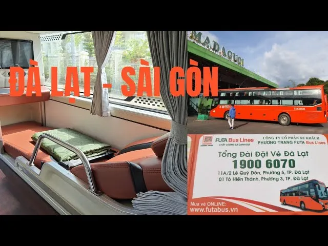 Cận cảnh xe khách Phương Trang Futa Bus Lines đậu tại trạm 11A/2 Lê Quý Đôn