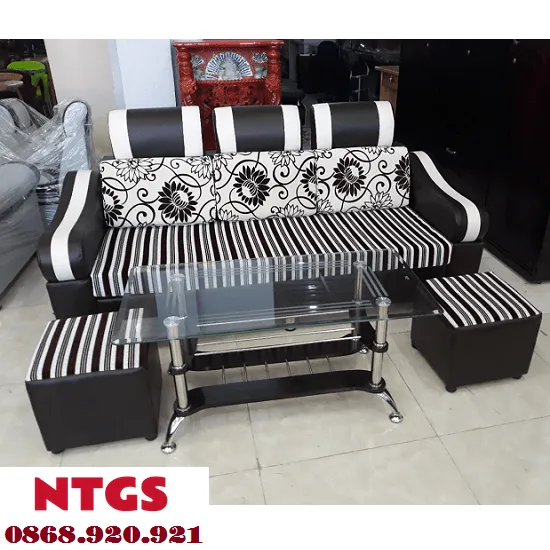 Sofa 3 Chỗ Màu Xanh Đậm