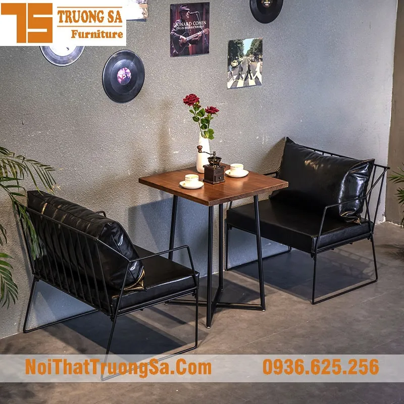 Sofa cafe khung sắt TS329