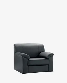 Sofa đơn bọc da PU màu be chân nhựa