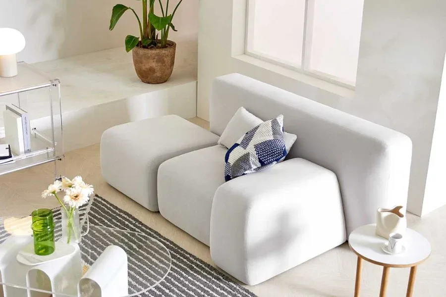 Sofa đơn nỉ TARYN 1m6