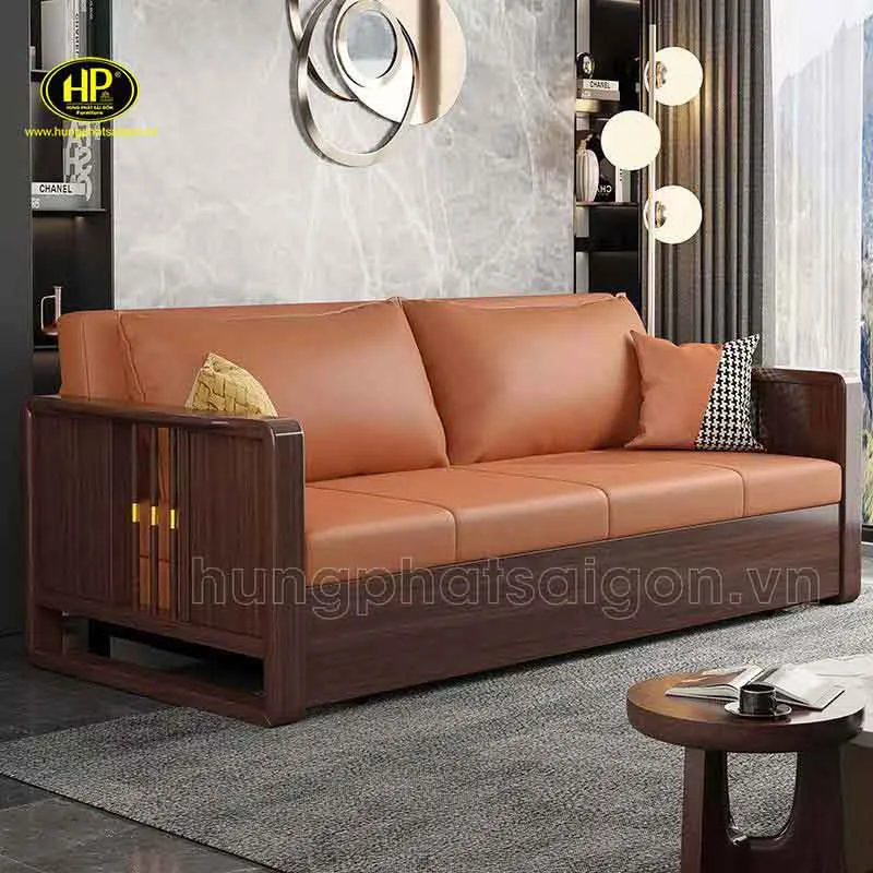 Sofa giường gỗ tiết kiệm diện tích