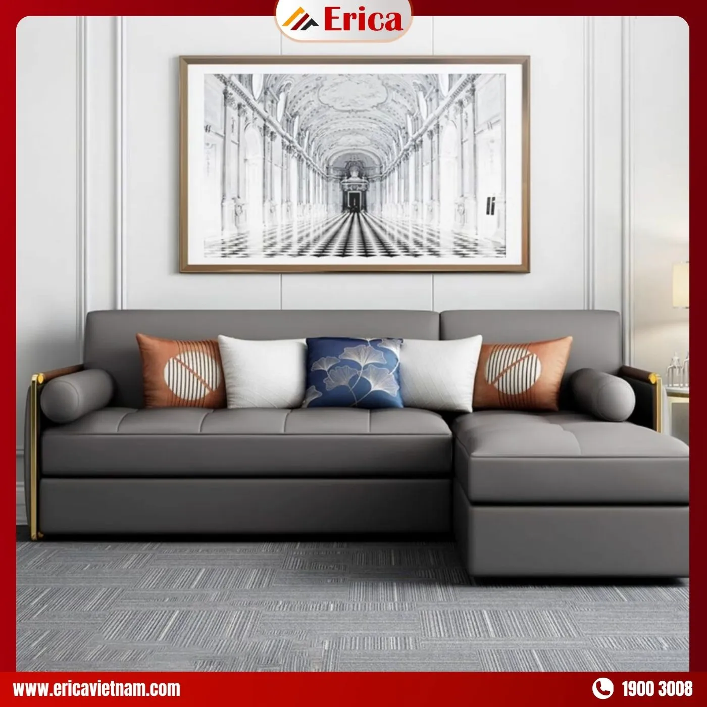 Sofa giường góc L sang trọng