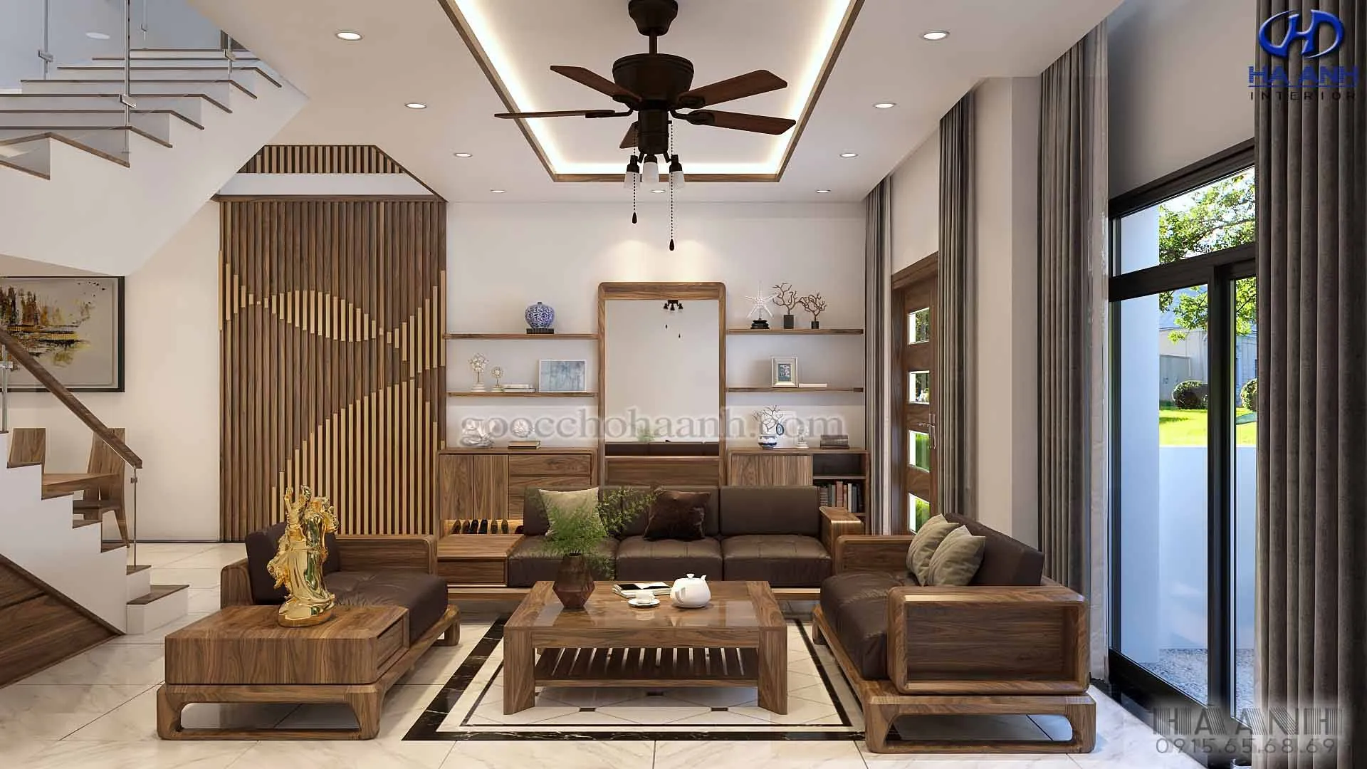 Xưởng sản xuất sofa gỗ óc chó tại Đại Phát