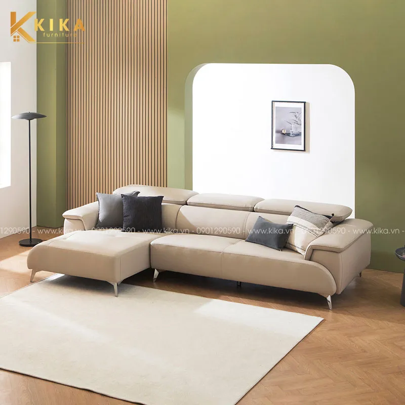 Ghế sofa góc L kết hợp gật gù tiện lợi, tốt cho sức khoẻ