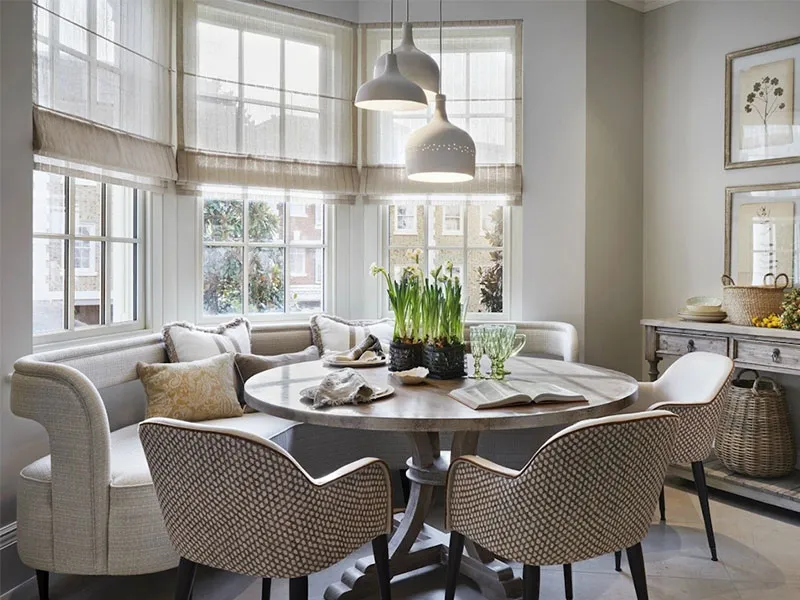 Ghế sofa kiêm bàn ăn phong cách cổ điển sang trọng và tinh xảo