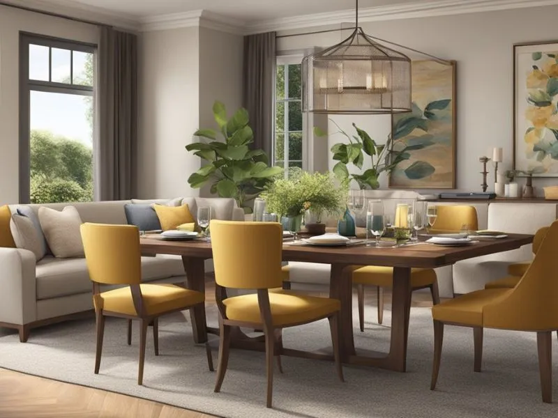 Ghế sofa kết hợp bàn ăn với kiểu dáng và màu sắc độc đáo, lạ mắt