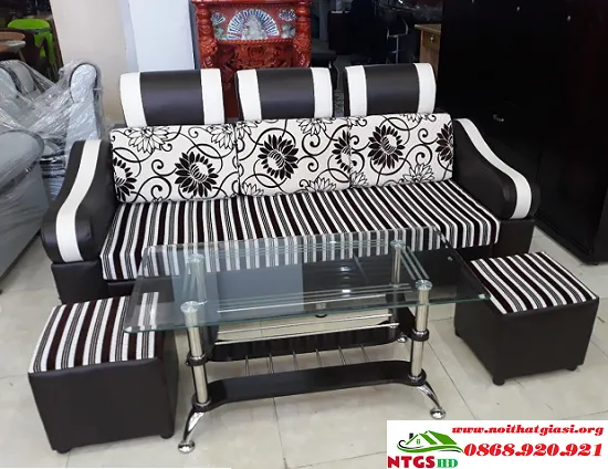 Sofa Phòng Khách 3 Chỗ Bọc Vải