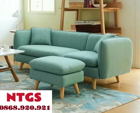Sofa Mini Bọc Vải Màu Be Cao Cấp