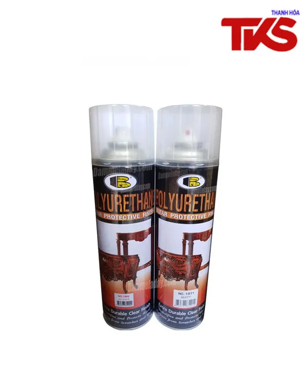 Sơn xịt bóng Pu cho gỗ Bosny chính hãng giúp bảo vệ bề mặt gỗ vượt trội