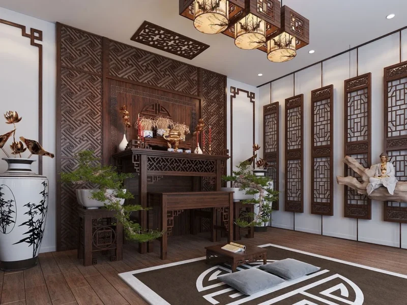 Tấm chống ám khói bàn thờ ốp trần thạch cao