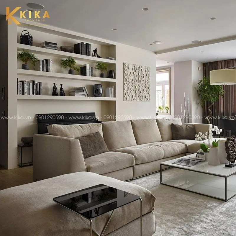 Sofa phòng khách giúp không gian hiện đại và tiện nghi hơn
