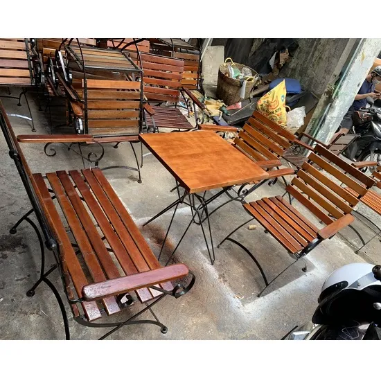 bàn ghế sân vườn thanh lý chất liệu sắt sơn tĩnh điện cao cấp