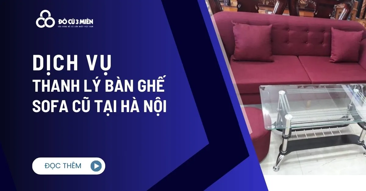 Thanh lý bàn ghế sofa cũ 3