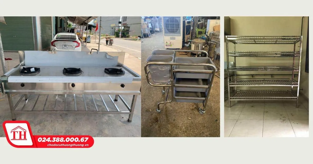 Thanh lý đồ dùng quán ăn bao gồm cả các thiết bị nhà bếp chuyên nghiệp