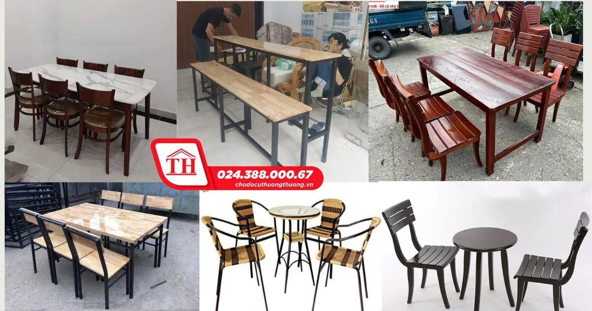 Bán thanh lý quán ăn – chuyên bàn ghế cũ với chất lượng còn tốt