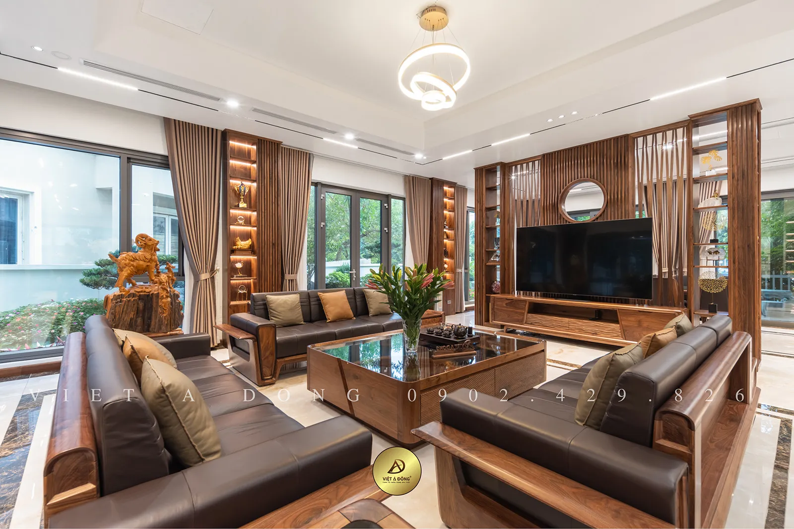 Thiết kế thi công nội thất biệt thự Hoa Sữa Vinhome Riverside