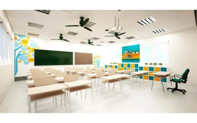 Thiết bị âm thanh ánh sáng đi kèm, tăng sự chuyên nghiệp cho không gian có bàn ghế hội họp