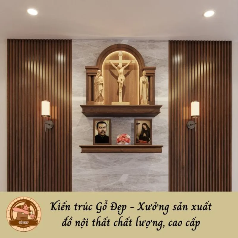 thiết kế bàn thờ công giáo