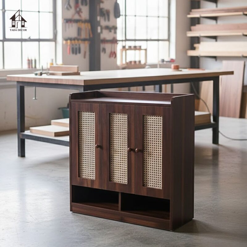 Mẫu Tủ Giày Dép Bằng Gỗ: Hướng Dẫn Chi Tiết Chọn Lựa Thiết Kế Bền Đẹp, Phù Hợp Không Gian Hiện Đại