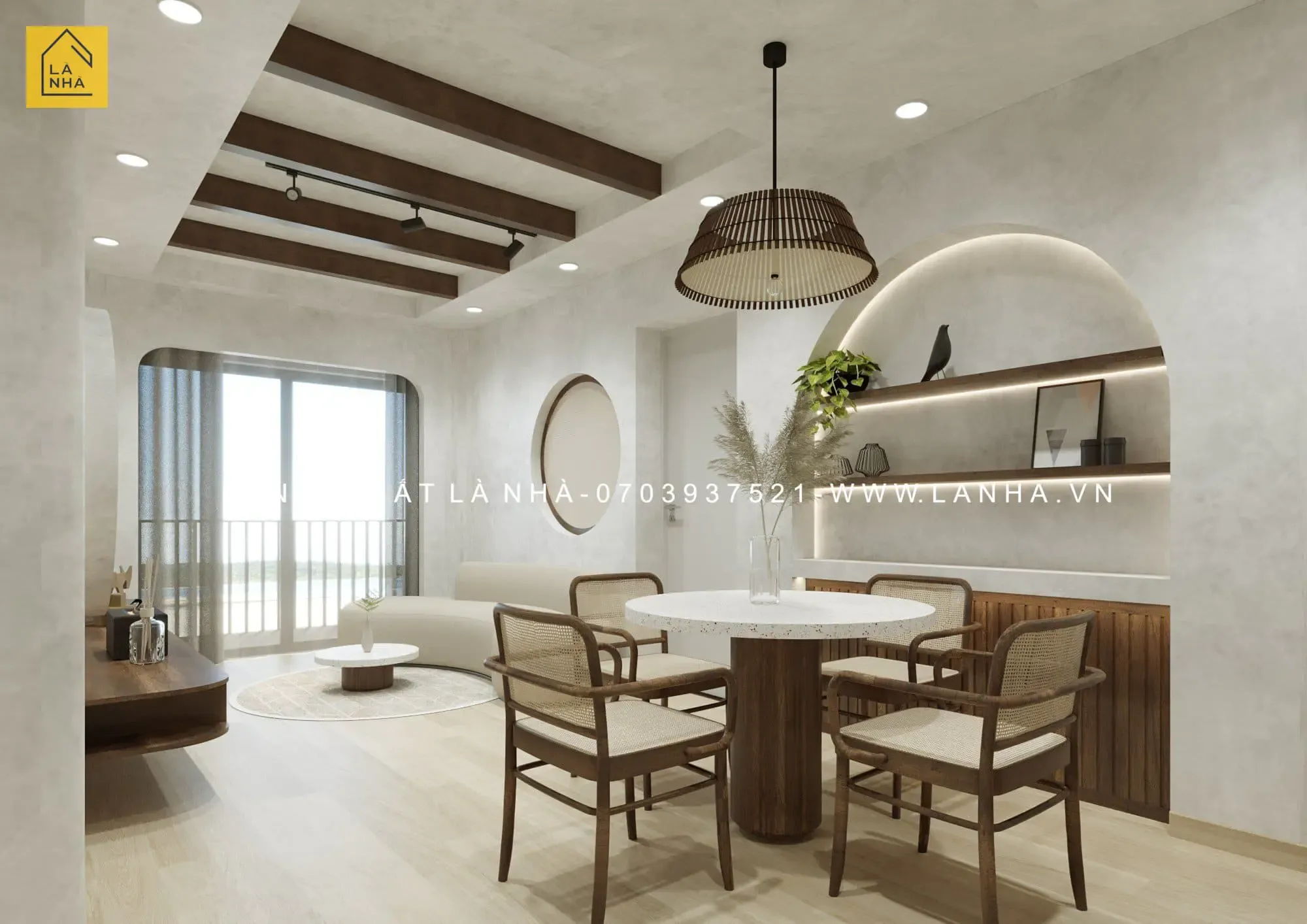 Thiet Ke Noi That Nha 2 Tang