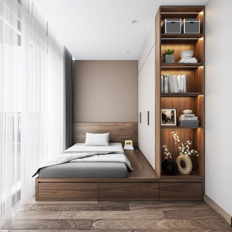 Giường Ngủ Hiện Đại Có Ngăn Kéo: Giải Pháp Lưu Trữ Tối Ưu Cho Không Gian Sống Đương Đại