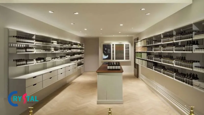 Thiết kế nội thất showroom mỹ phẩm phong cách hiện đại
