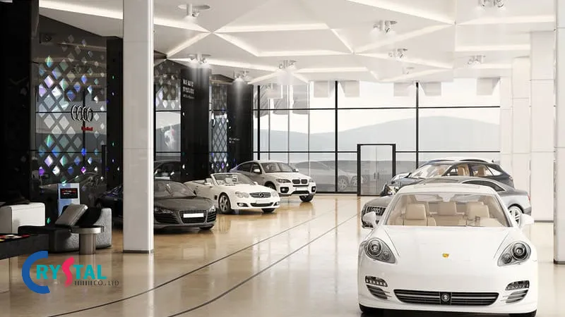 Thiết kế nội thất showroom xe hơi Audi hiện đại, sang trọng