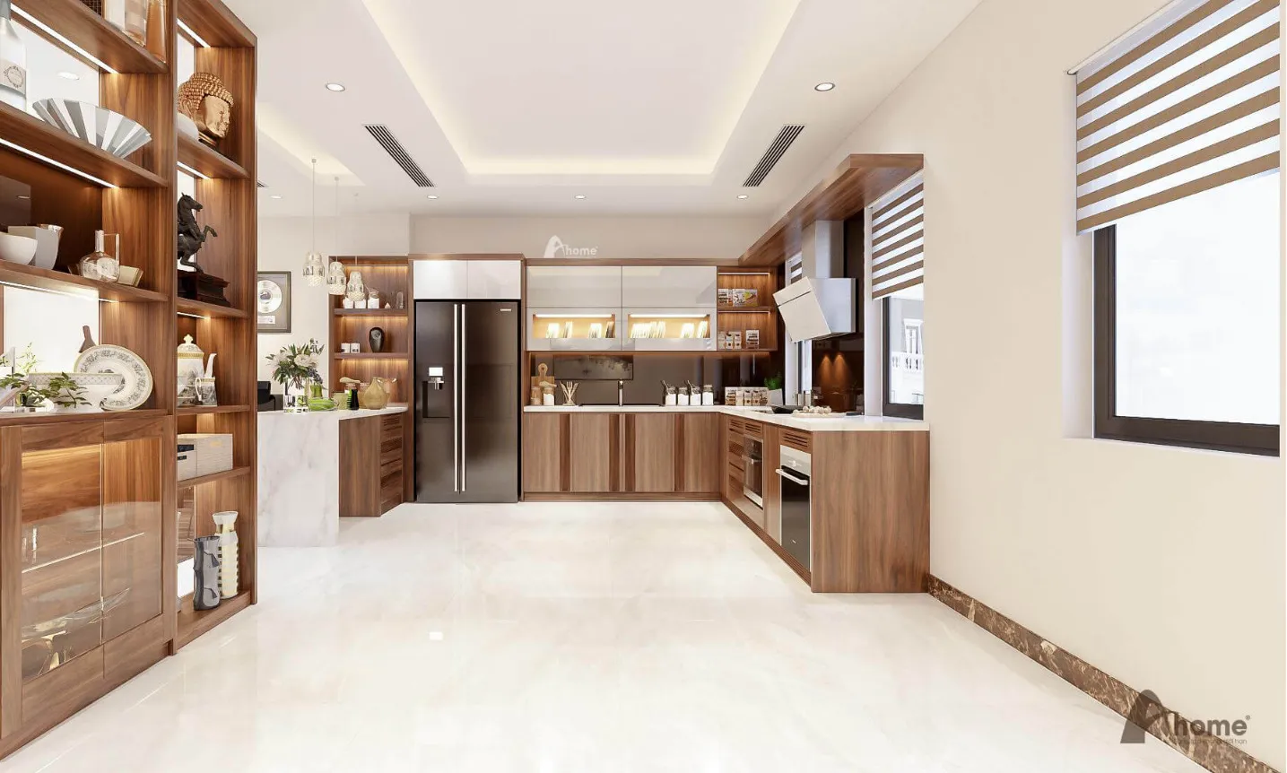 Tủ bếp chữ I tối ưu cho căn hộ nhỏ