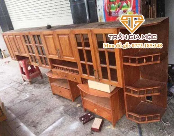 Thu mua tủ bếp chữ L hiện đại