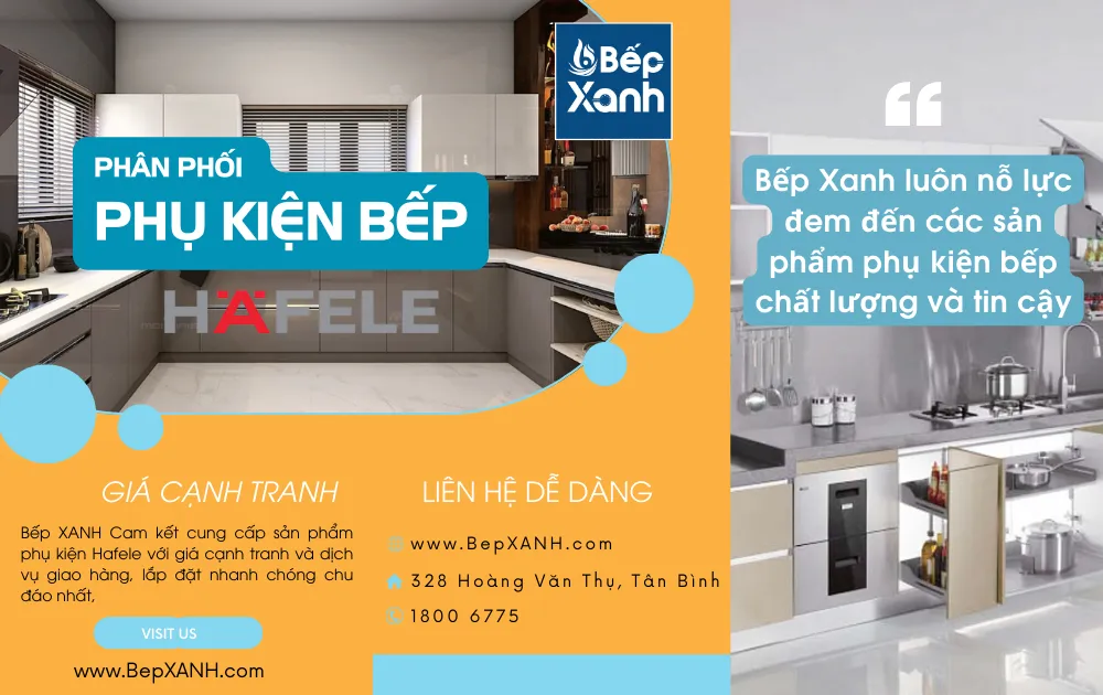 Phụ kiện tủ bếp Hafele chất lượng Đức