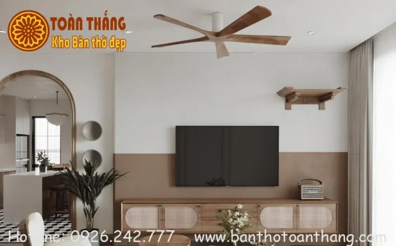 Tìm hiểu chi tiết về chiều cao bàn thờ treo tường