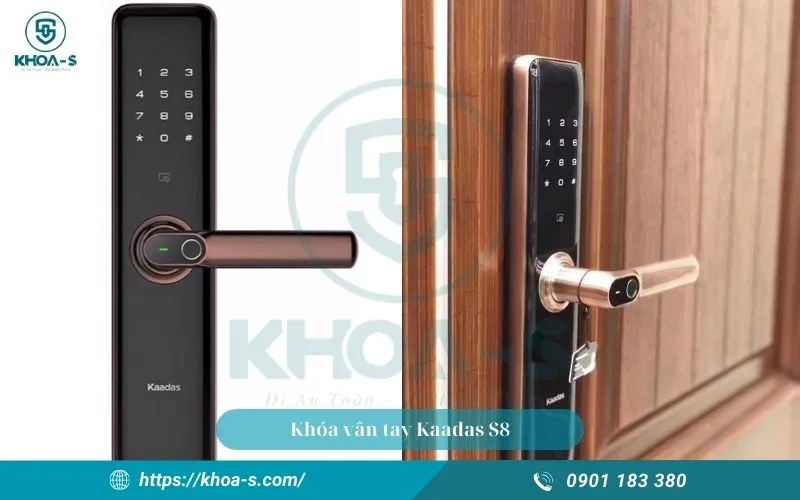 Khóa vân tay Kaadas S8 có thể mở bằng nhiều phương thức