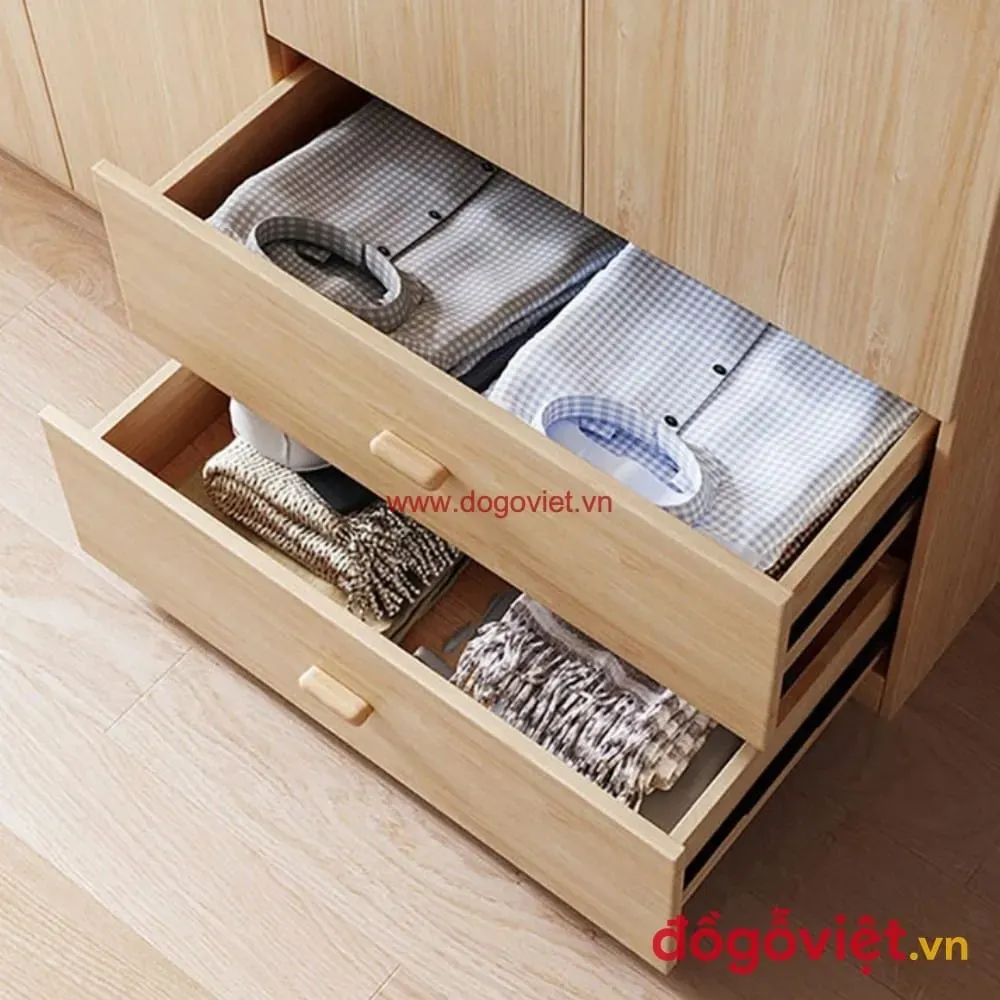 Kiểm tra khớp nối mộng âm dương trên tủ gỗ tự nhiên