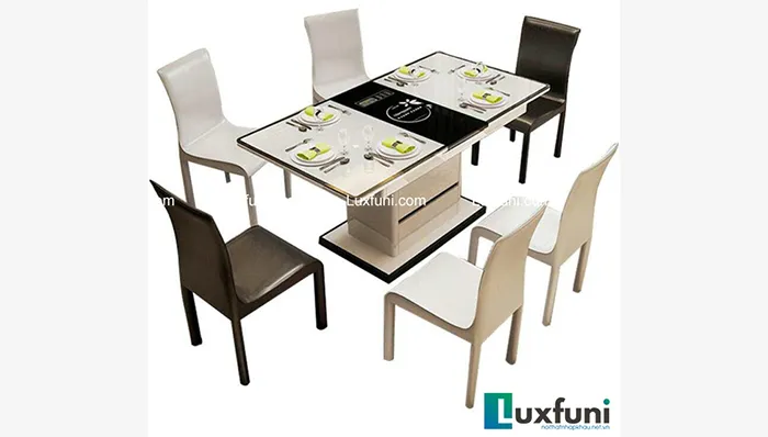 Mẫu bàn ăn bếp từ CZ03 thông minh