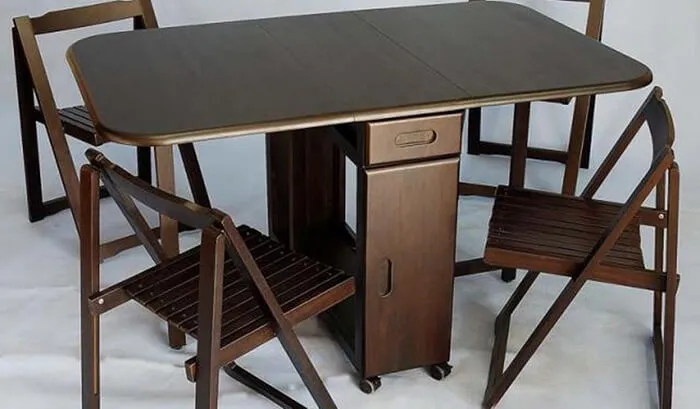 Bàn ăn thông minh giúp không gian rộng rãi
