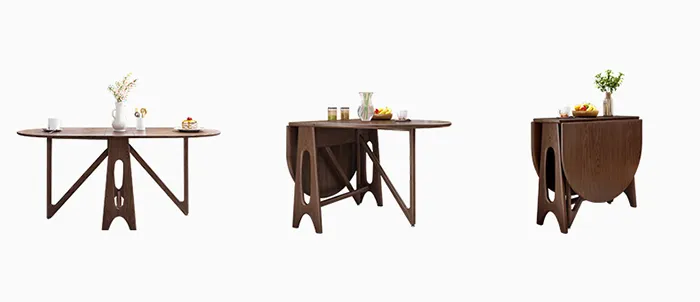 Bàn ăn đóng mở linh hoạt tiện lợi cho người sử dụng