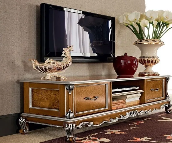 Kệ tivi vàng quyền uy