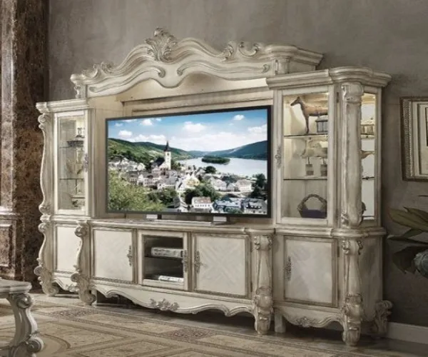 Tủ tivi trắng 3 buồng