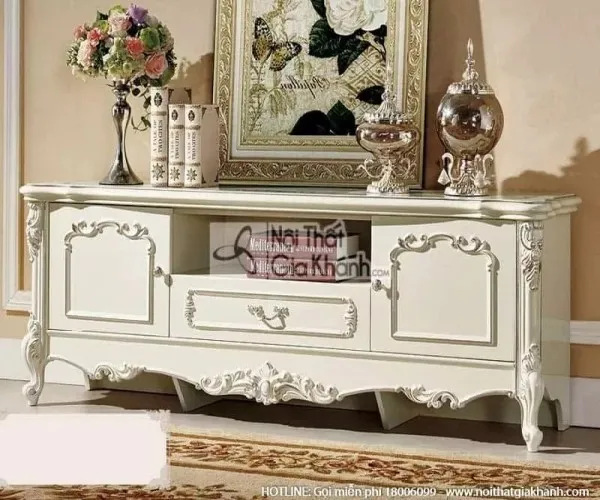 Kệ tivi tân cổ điển Paris