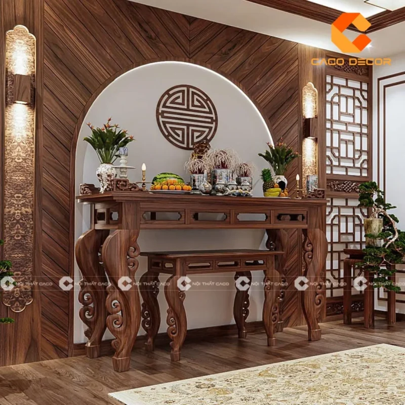 trang trí bàn thờ ngày tết cần tránh bày quá nhiều lễ vật