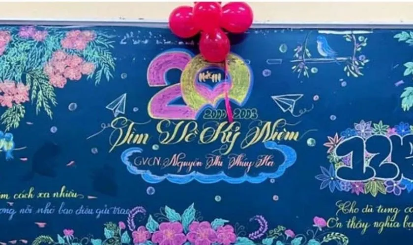 Ý nghĩa của bóng bay trong trang trí bảng