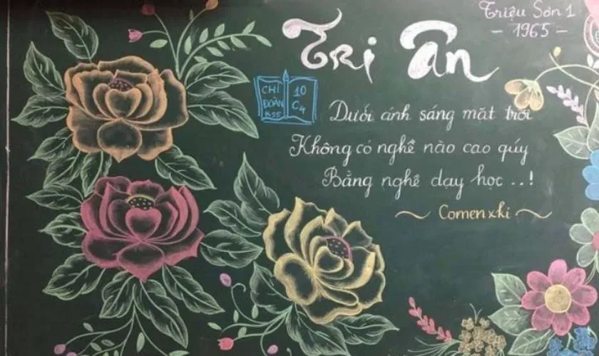 Ý tưởng bảng tặng thầy cô đáng học hỏi