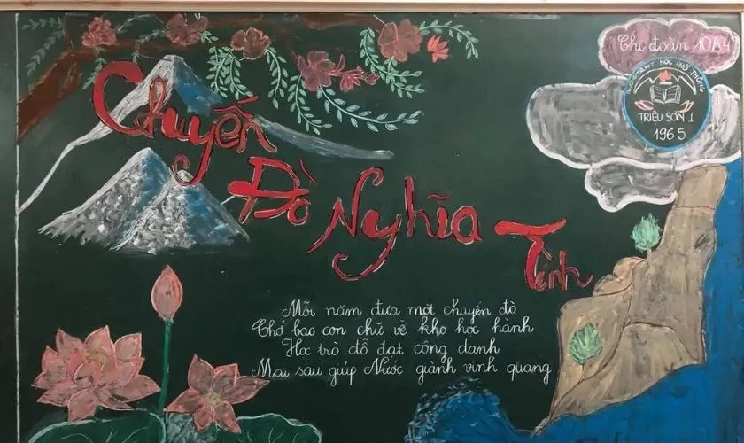 Thiết kế bảng tặng thầy cô nổi bật