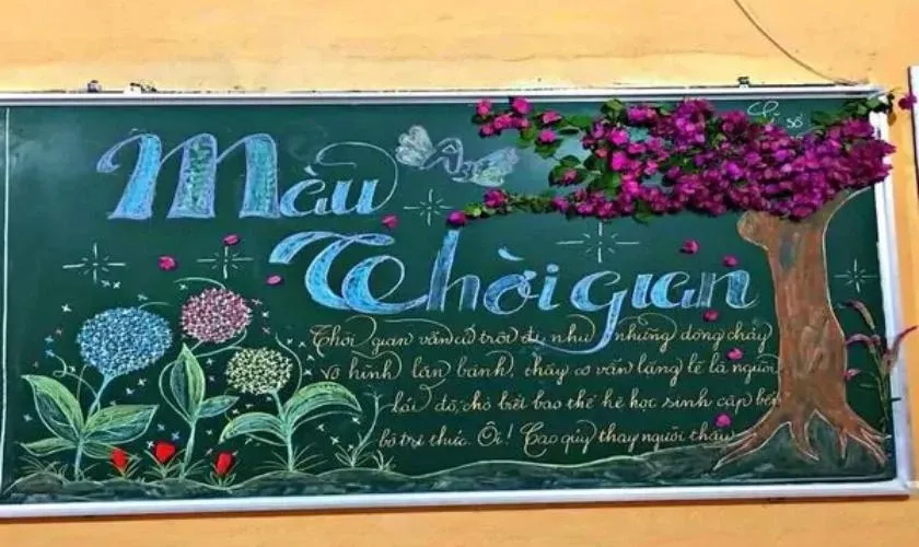 Ý nghĩa của hoa trong trang trí bảng