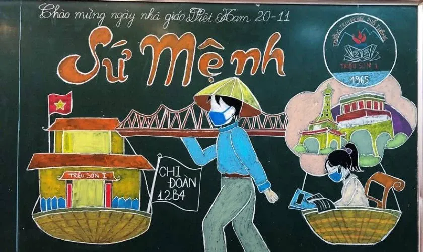 Bảng tri ân Ngày Nhà Giáo Việt Nam