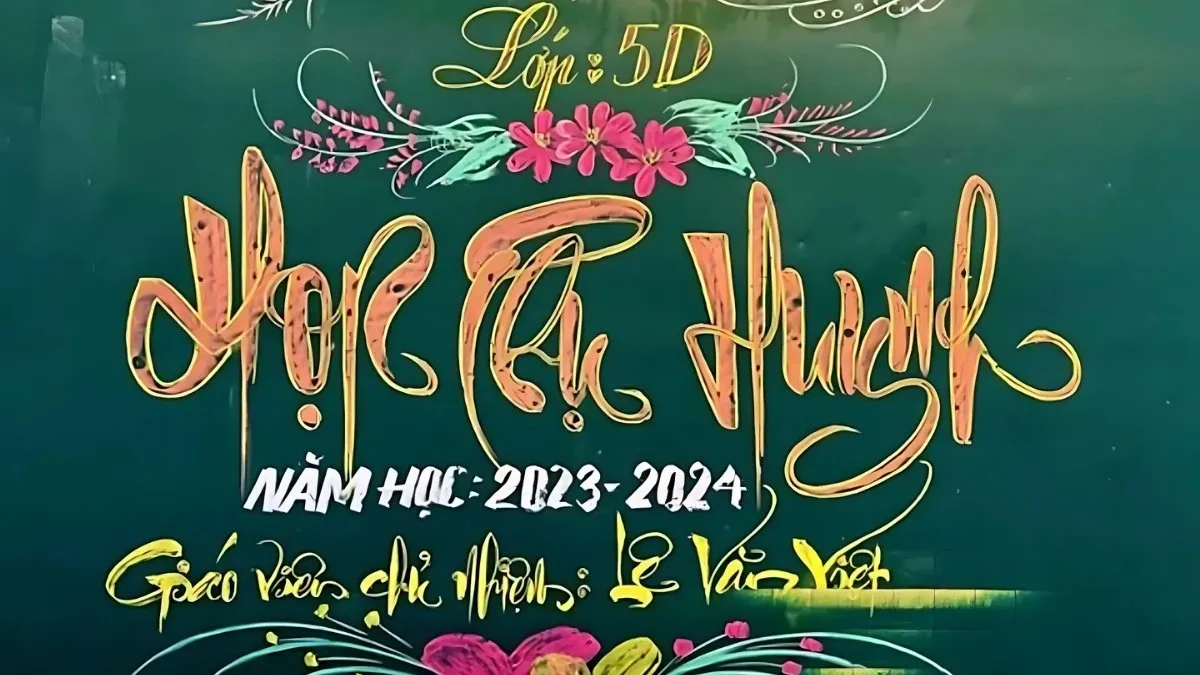 Trang trí bảng họp phụ huynh đầu năm